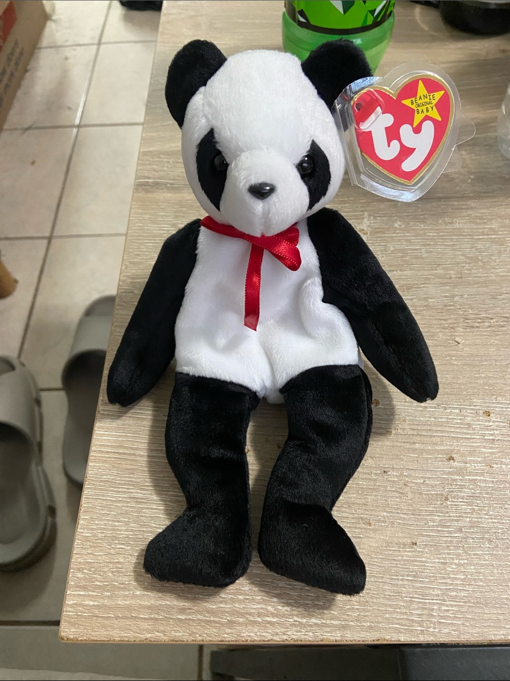 Ty Beanie Babies RARE RETIRED 1997 Fortune the Panda Bear